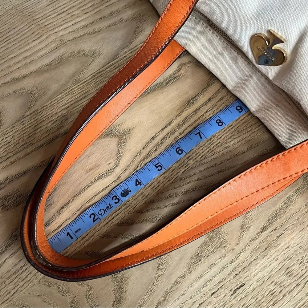 kate spade Play The Field Tote Large Shoulder Bag Green Orange